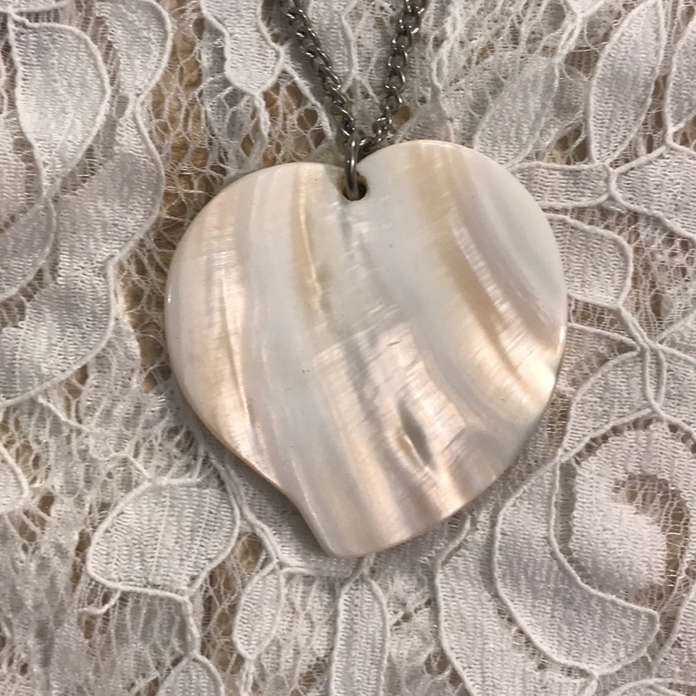 Heart shaped shell necklace